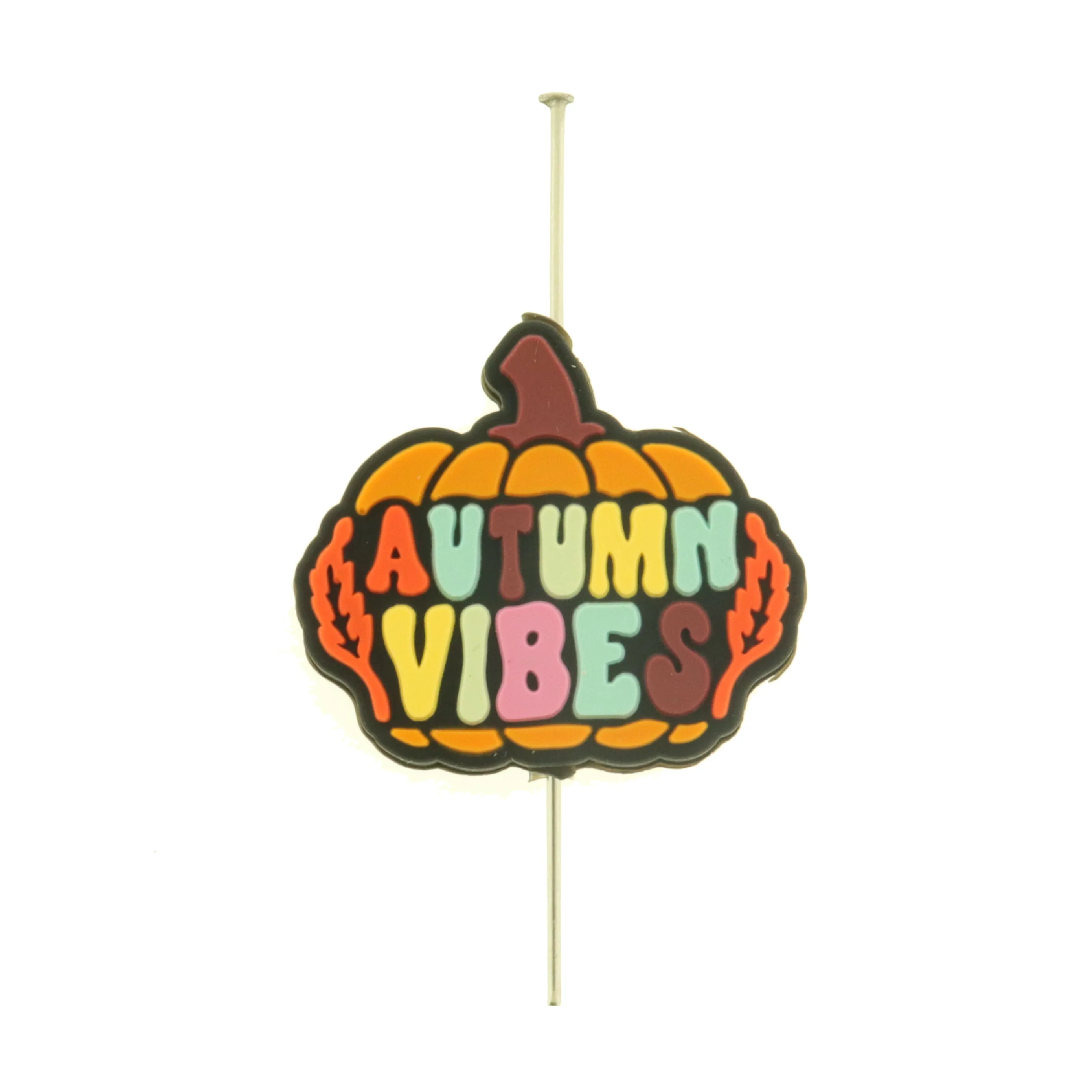 2 Autumn Vibes Silicone Focal Beads - Fall Bead - BDS136