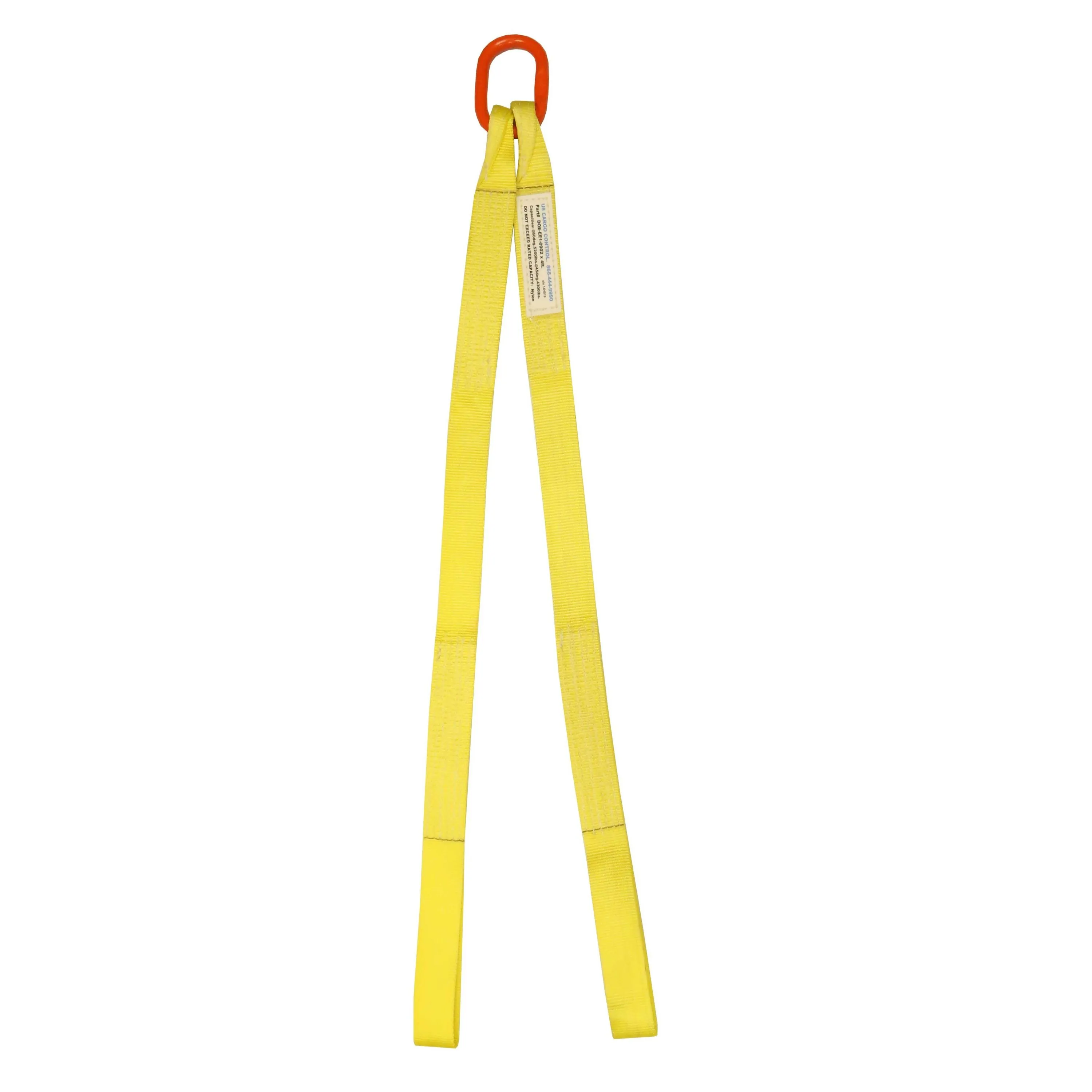 2"x3' (2 ply) Double Leg Nylon Sling w/ Master Link & Sewn Loop