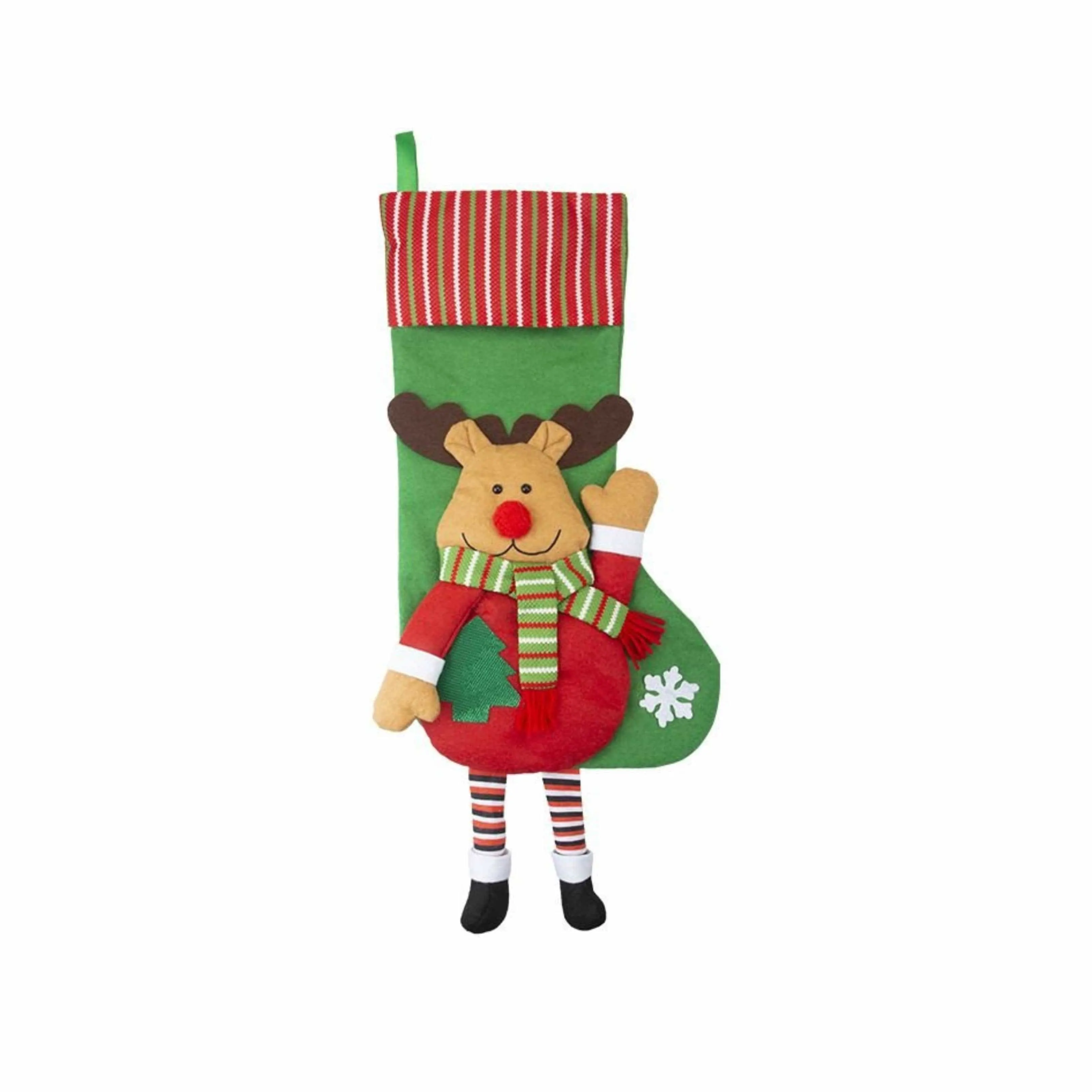 3D Dangly Legs Christmas Stocking - Assorted Designs - 54cm