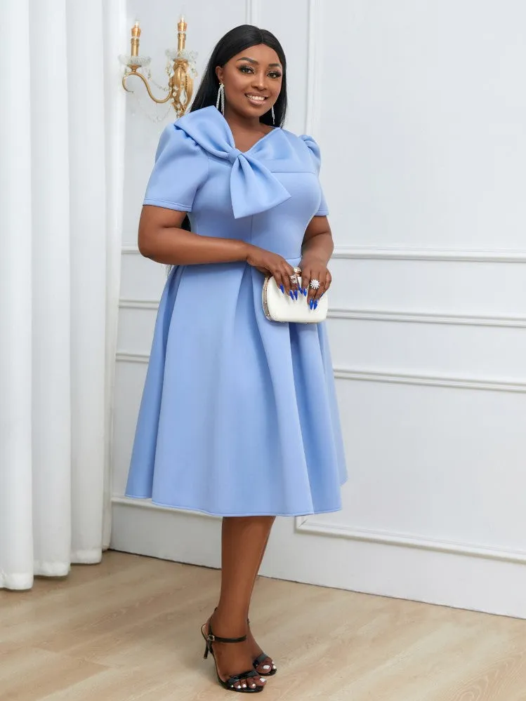 AOMEIDRESS Plus Size A Line Swing Party Dress Women Church Outfits