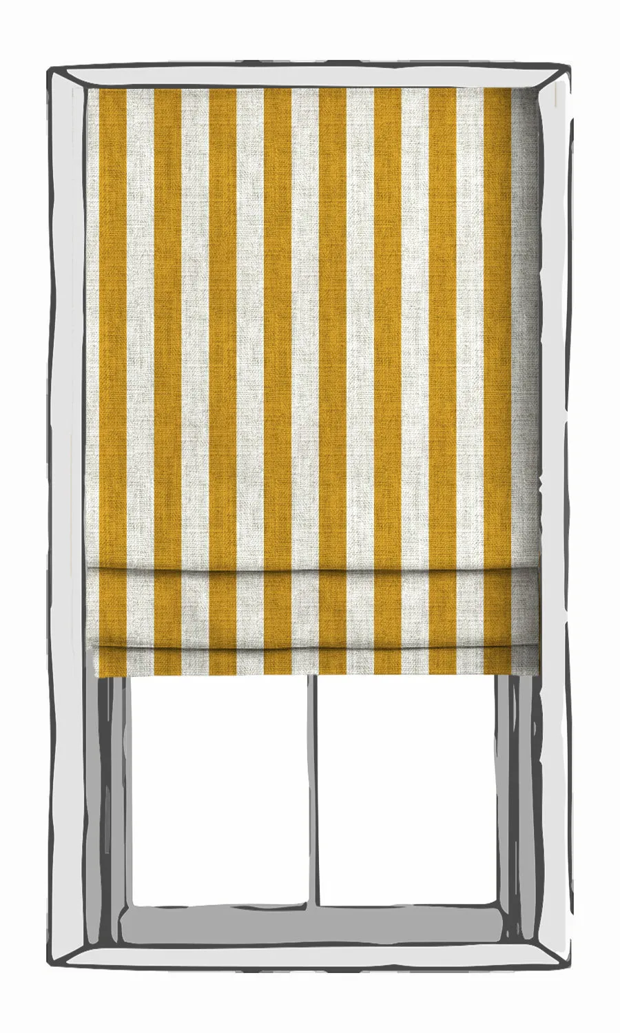 'Attalens' Modern Striped Print Shades (Yellow/ White)