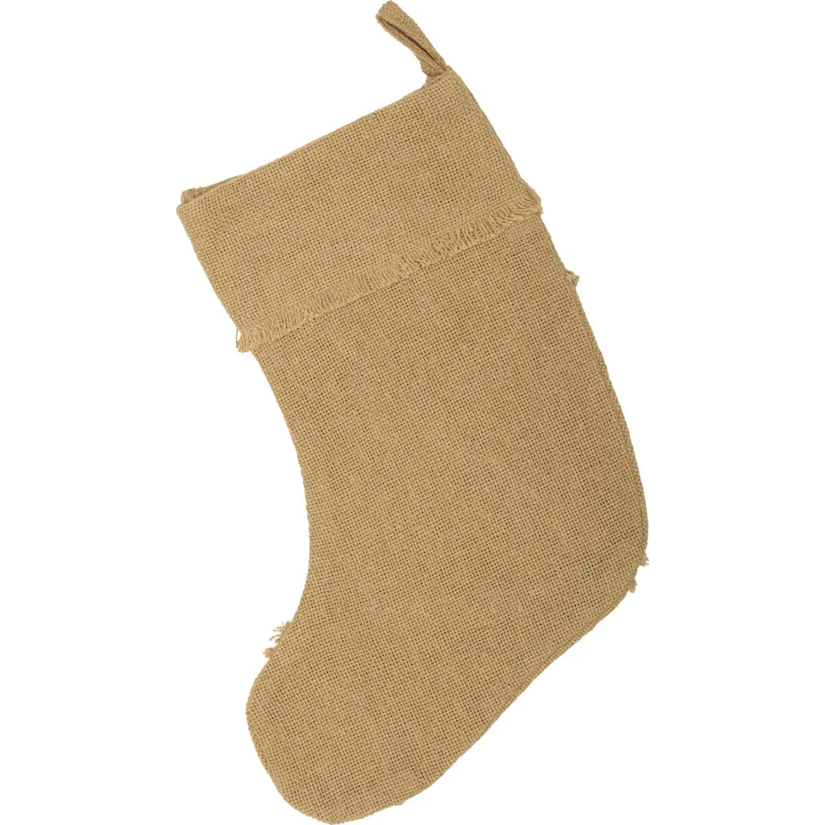 Burlap Natural Reverse Seam Stocking 11x15