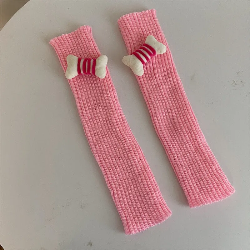 Candy bones y2k leg warmers