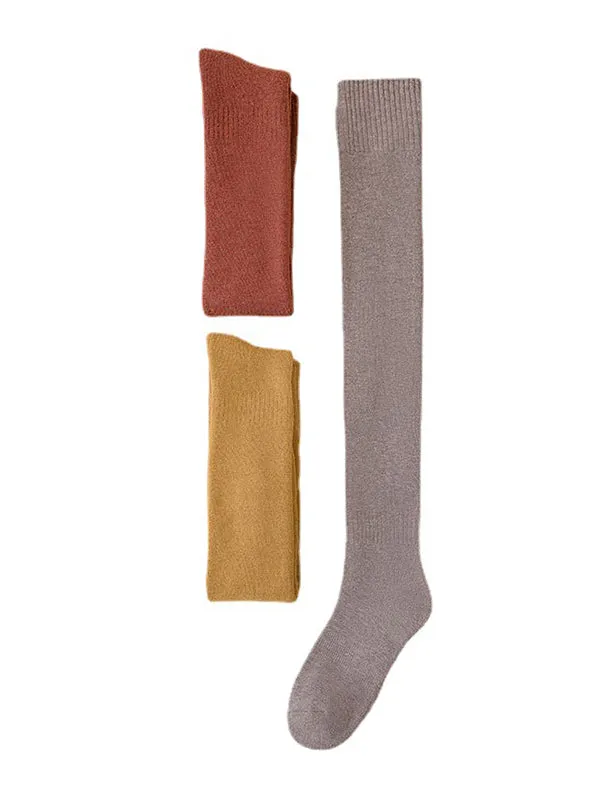 Casual Skinny Leg Skinny Solid Color Stockings Accessories