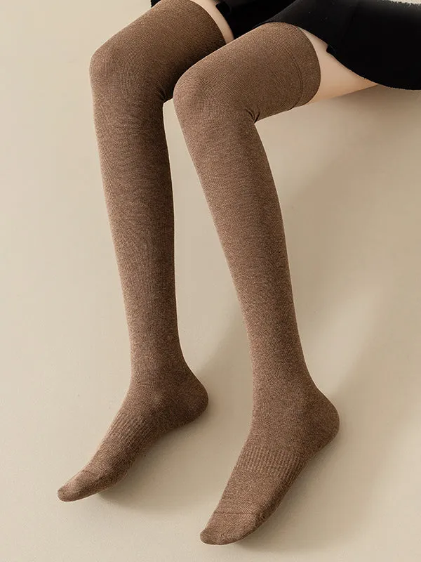 Casual Skinny Leg Skinny Solid Color Stockings Accessories