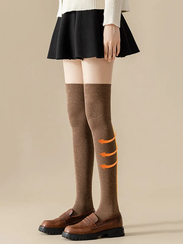 Casual Skinny Leg Skinny Solid Color Stockings Accessories