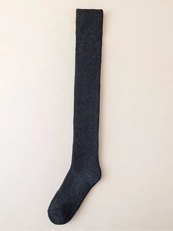 Casual Skinny Leg Skinny Solid Color Stockings Accessories