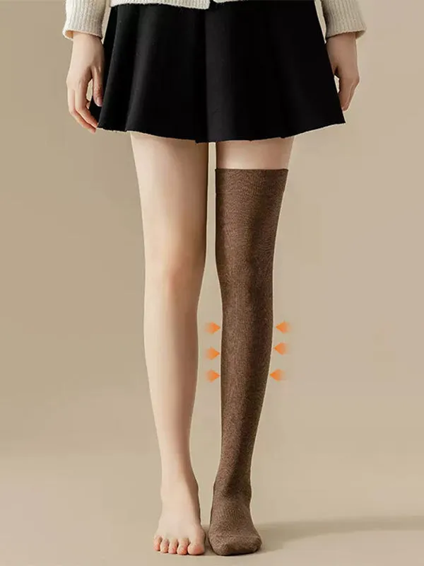 Casual Skinny Leg Skinny Solid Color Stockings Accessories