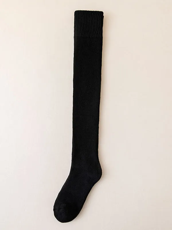 Casual Skinny Leg Skinny Solid Color Stockings Accessories