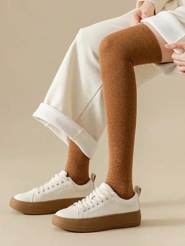 Casual Skinny Leg Skinny Solid Color Stockings Accessories