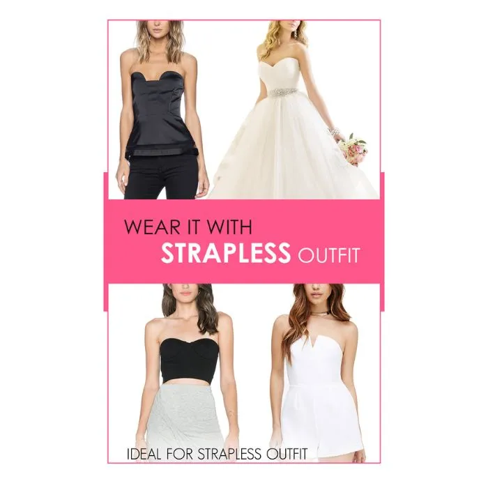 Chalone Stay For Sure Non Slip Secured Strapless Bra for Full Figure
