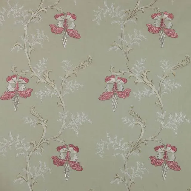 Colefax and Fowler Bellflower Embroidery Fabric - 1.6m Roll End
