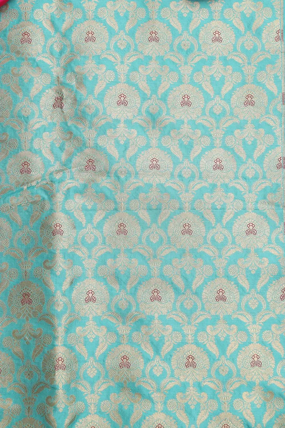 Elegant Blue Banarasi Pure Katan Silk Suit With Banarasi Handloom Pure Katan Silk Dupatta