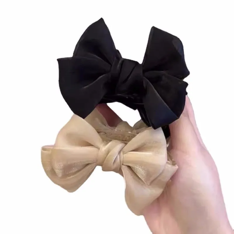 Elegant Solid Color Pearlescent Hair Claws