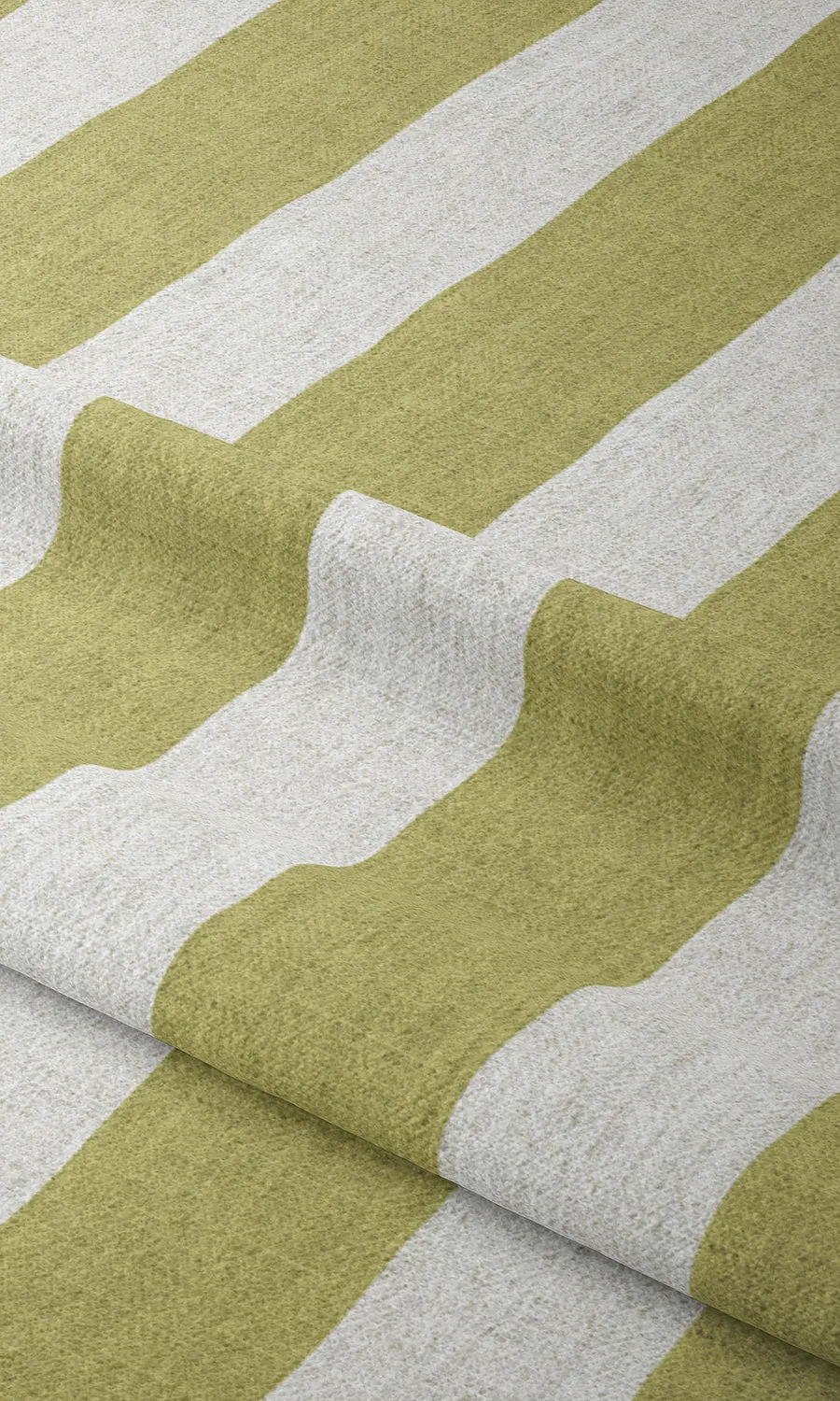 'Farm Fresh' Geometric Print Roman Blinds (Green/ White)