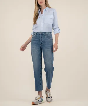 Fay High Rise Ankle Straight Leg
