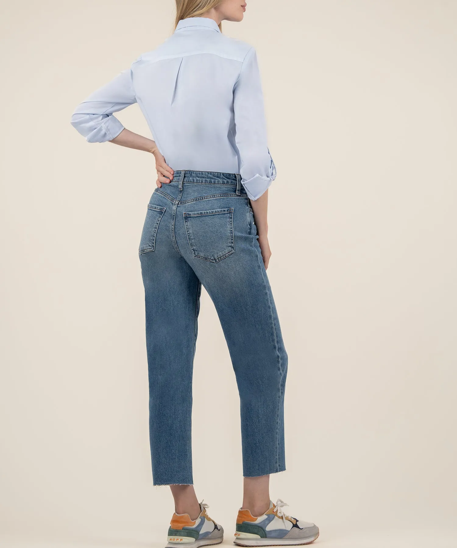 Fay High Rise Ankle Straight Leg