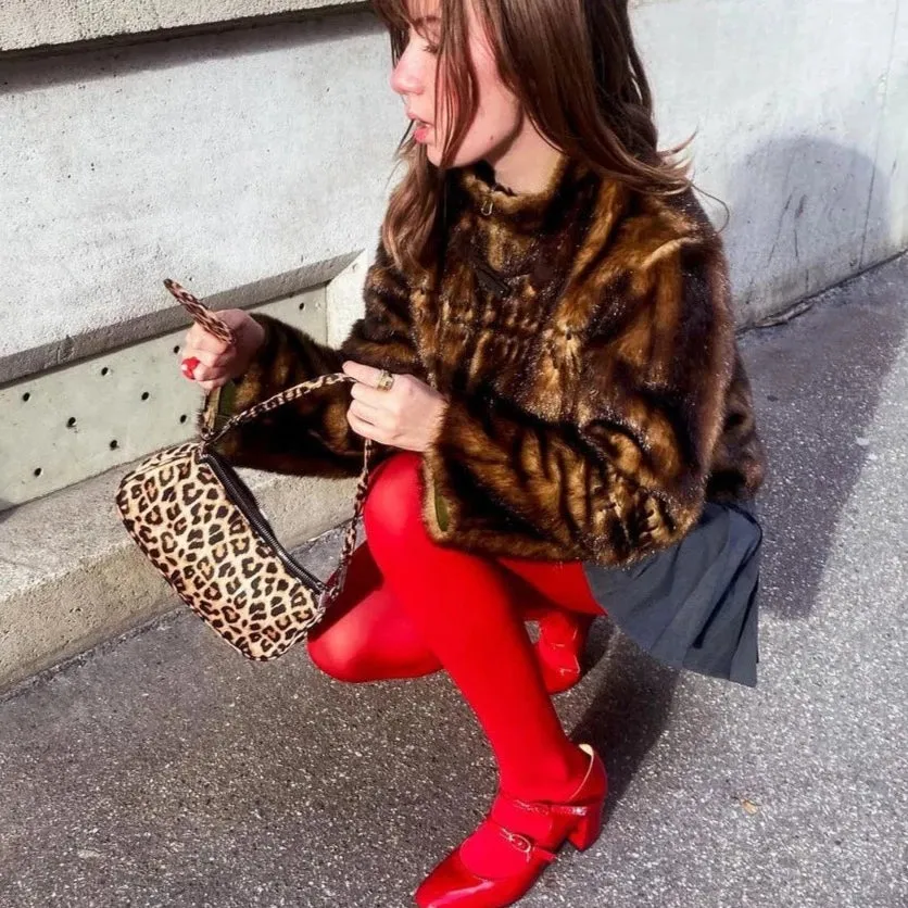 Fire Red Stockings - Sheer or Opaque