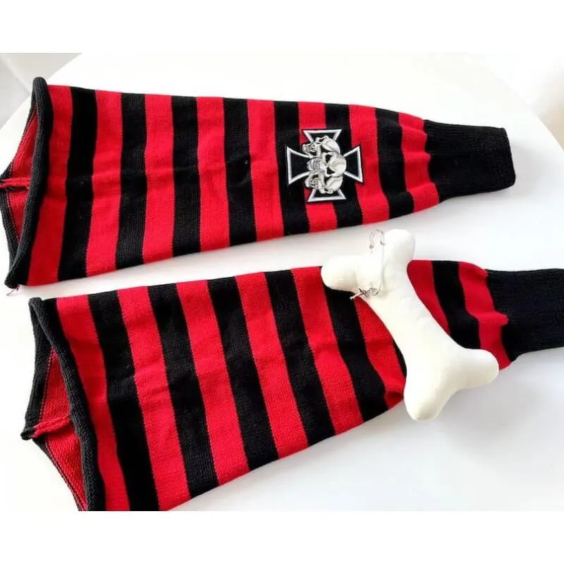 Harajuku bone punk leg warmers