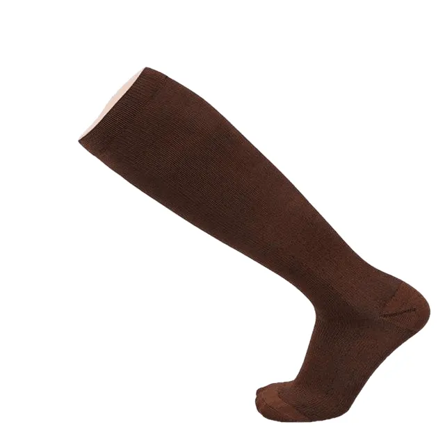 Hot Unisex Compression Stockings Pressure Nylon Varicose Vein Stocking Knee High Leg Support Stretch Circulation Stock