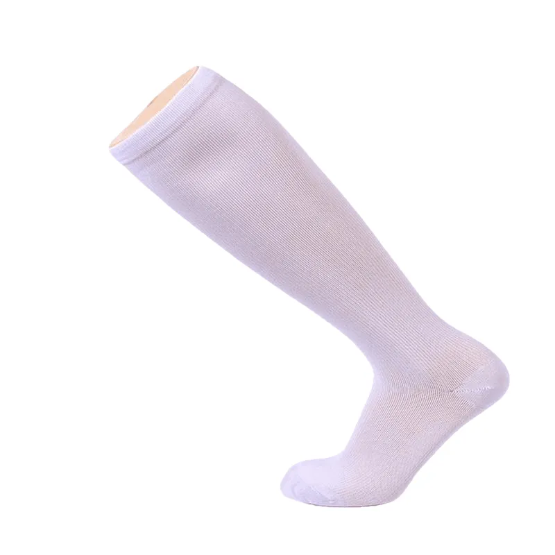 Hot Unisex Compression Stockings Pressure Nylon Varicose Vein Stocking Knee High Leg Support Stretch Circulation Stock