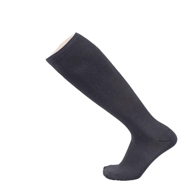 Hot Unisex Compression Stockings Pressure Nylon Varicose Vein Stocking Knee High Leg Support Stretch Circulation Stock
