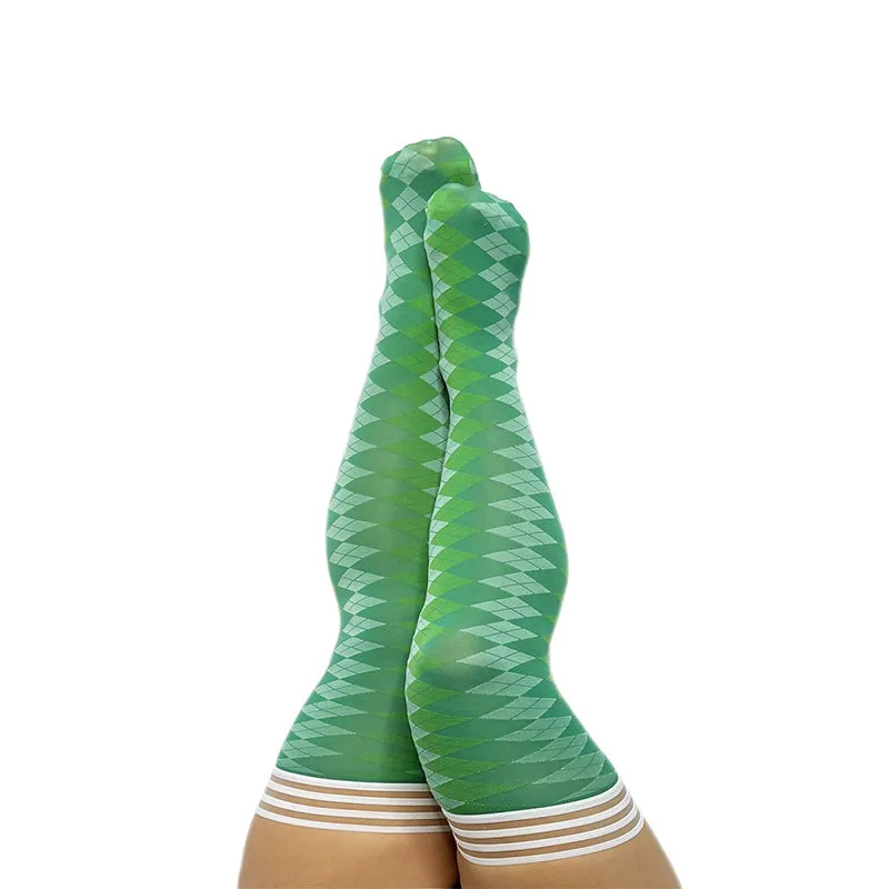 Kixies OPC Par 4 Green Argyle Size C