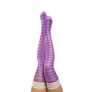 Kixies OPC Par 4 Purple Argyle Size A