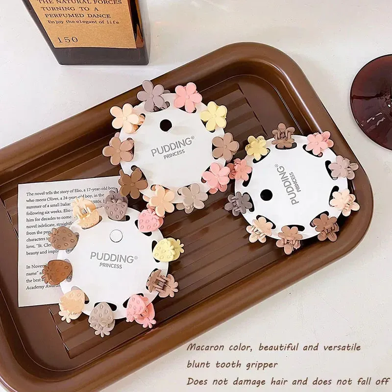 Mini Cute Oatmeal Color Clip Hyuna Style Solid Color Hair Clip Does