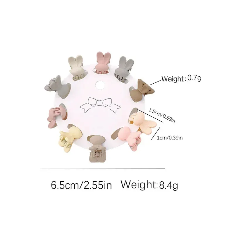 Mini Cute Oatmeal Color Clip Hyuna Style Solid Color Hair Clip Does