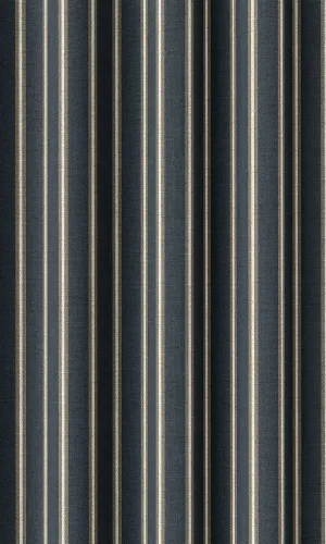 'Niagara Sea' Modern Striped Print Shades (Navy Blue/ Brown)