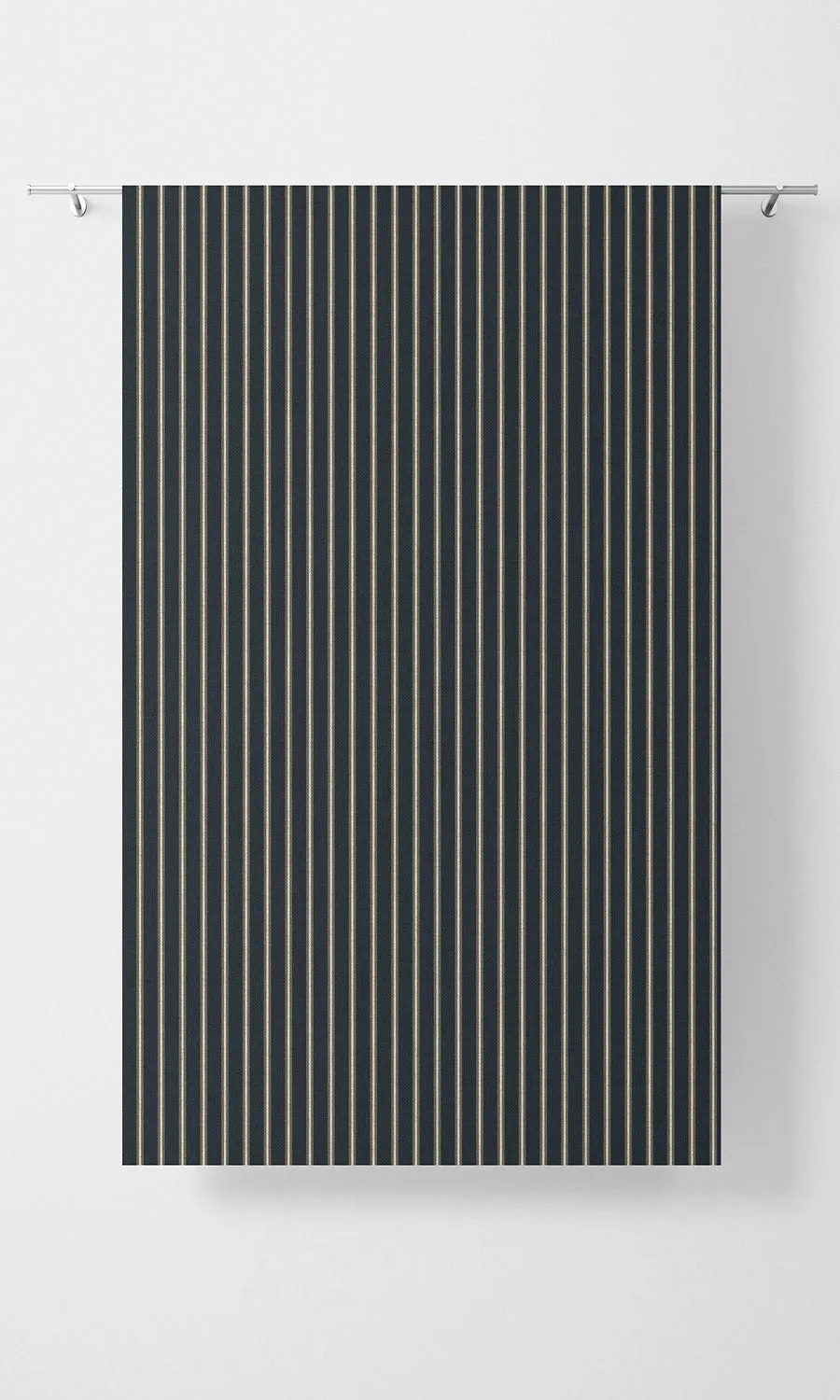 'Niagara Sea' Modern Striped Print Shades (Navy Blue/ Brown)