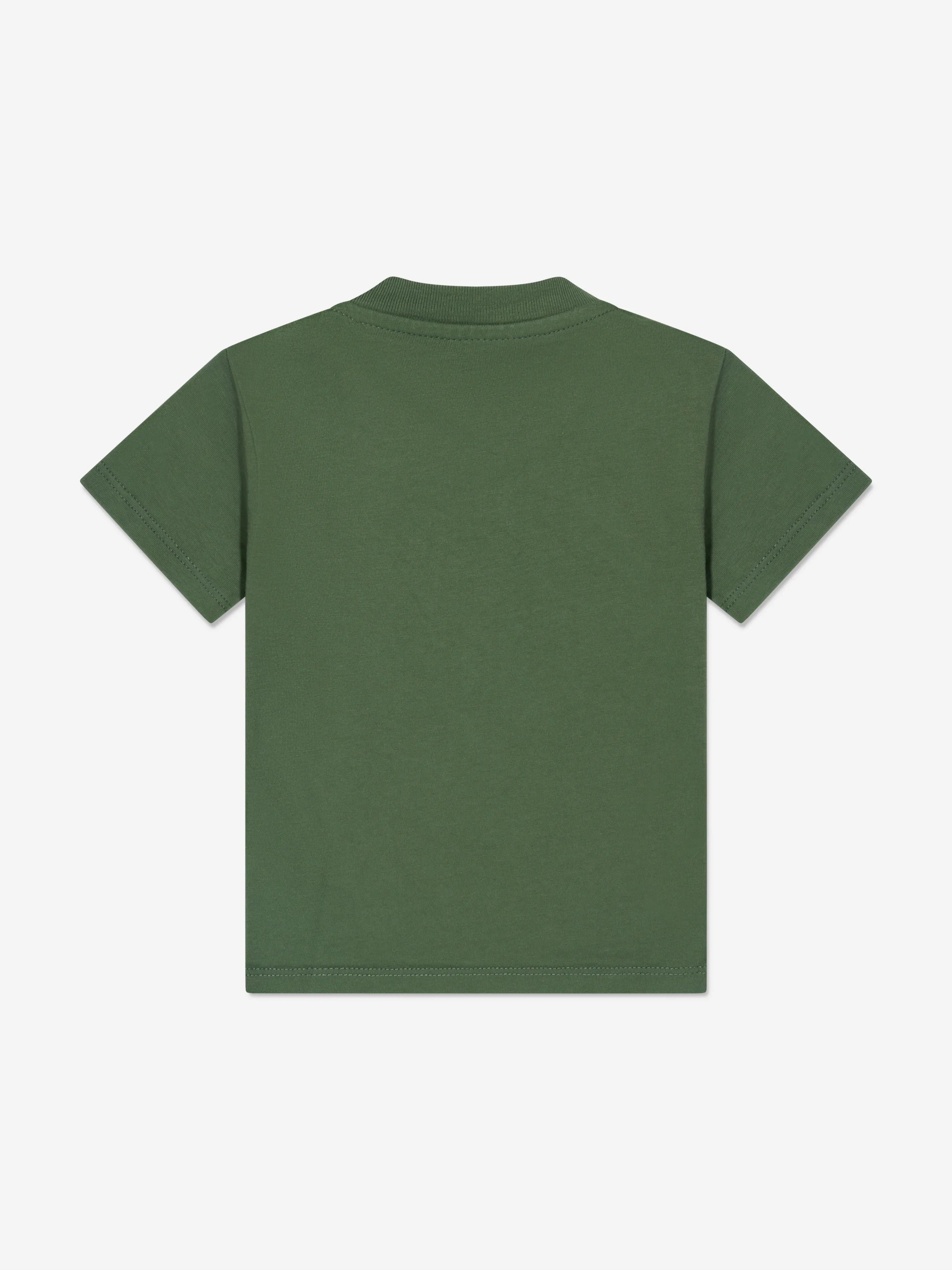 Palm Angels Baby Boys Curved Logo T-Shirt in Green