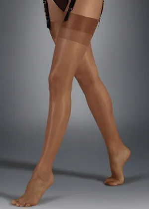 Plain Leg / Plain Top Stockings (Caramel)