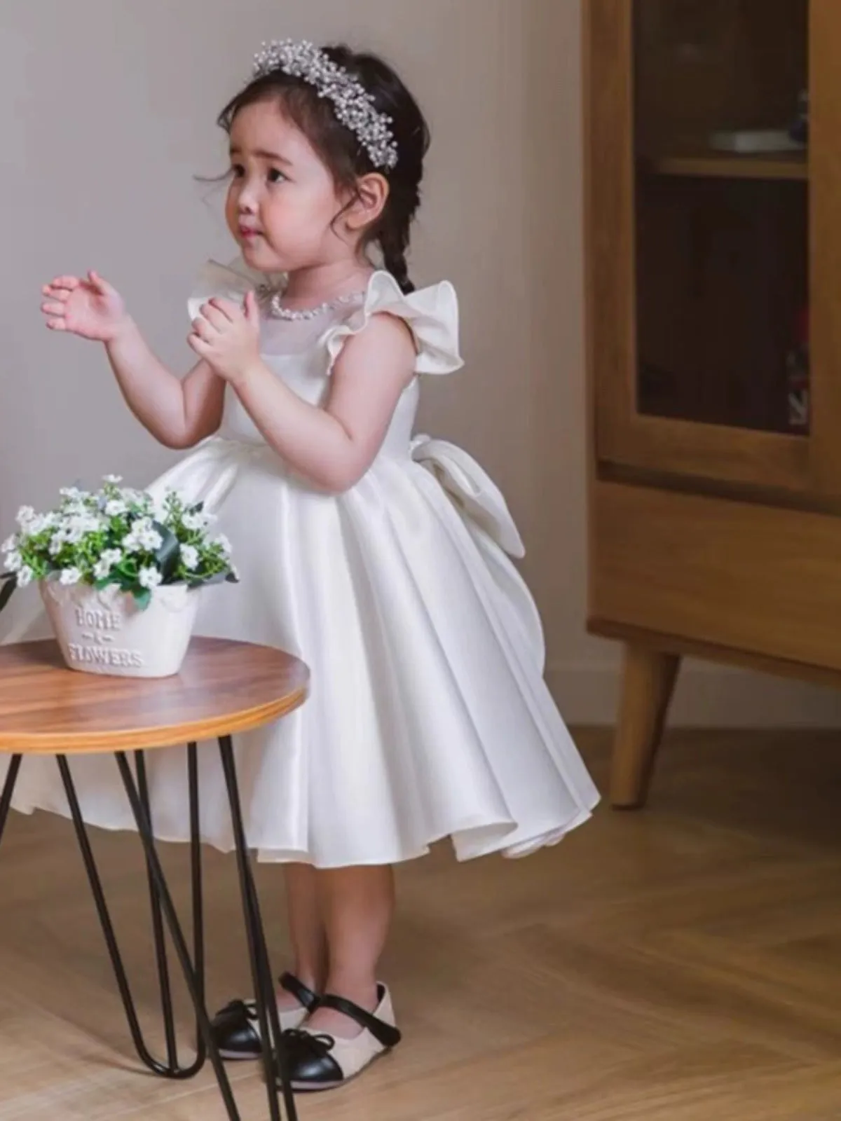"Claire" Elegant White Special Occasion Dress - 2 Styles