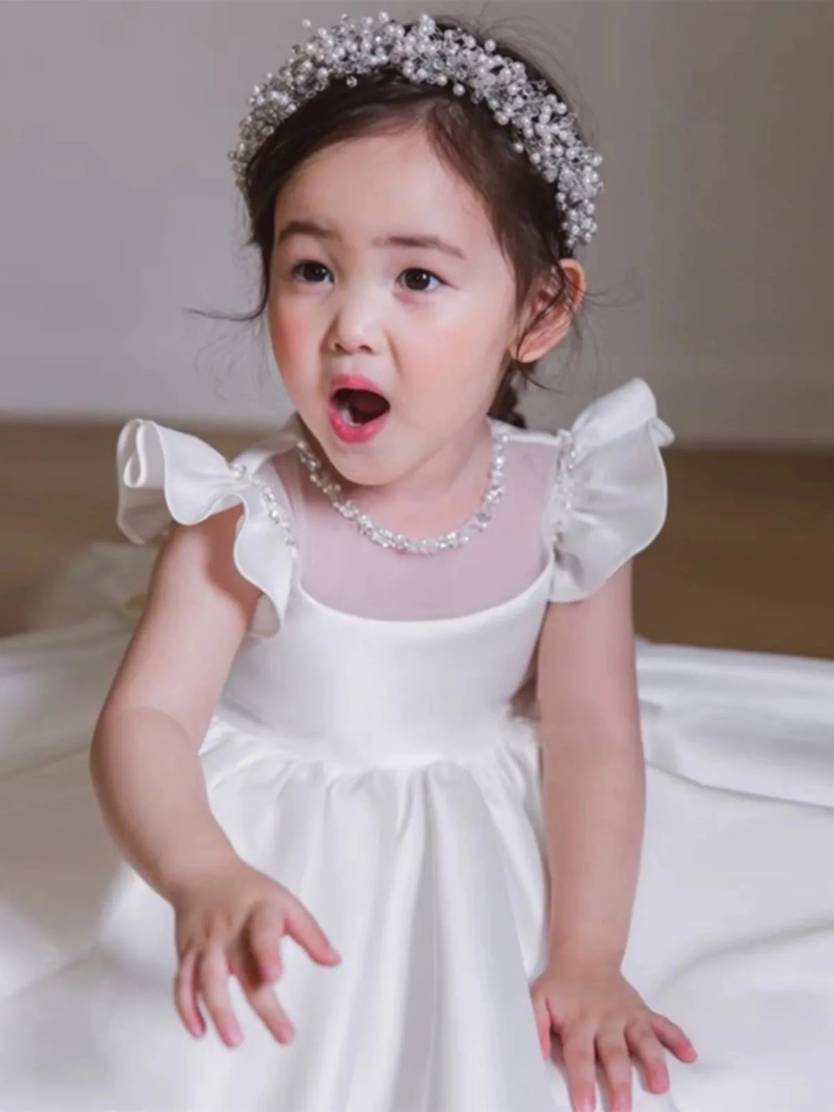 "Claire" Elegant White Special Occasion Dress - 2 Styles