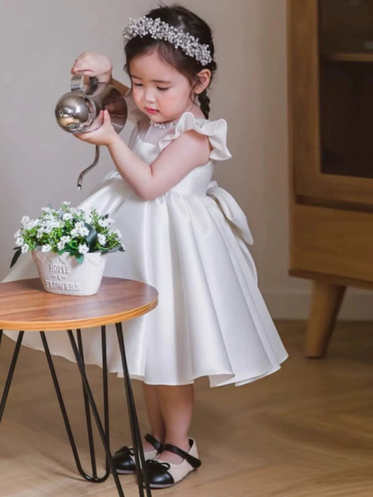 "Claire" Elegant White Special Occasion Dress - 2 Styles