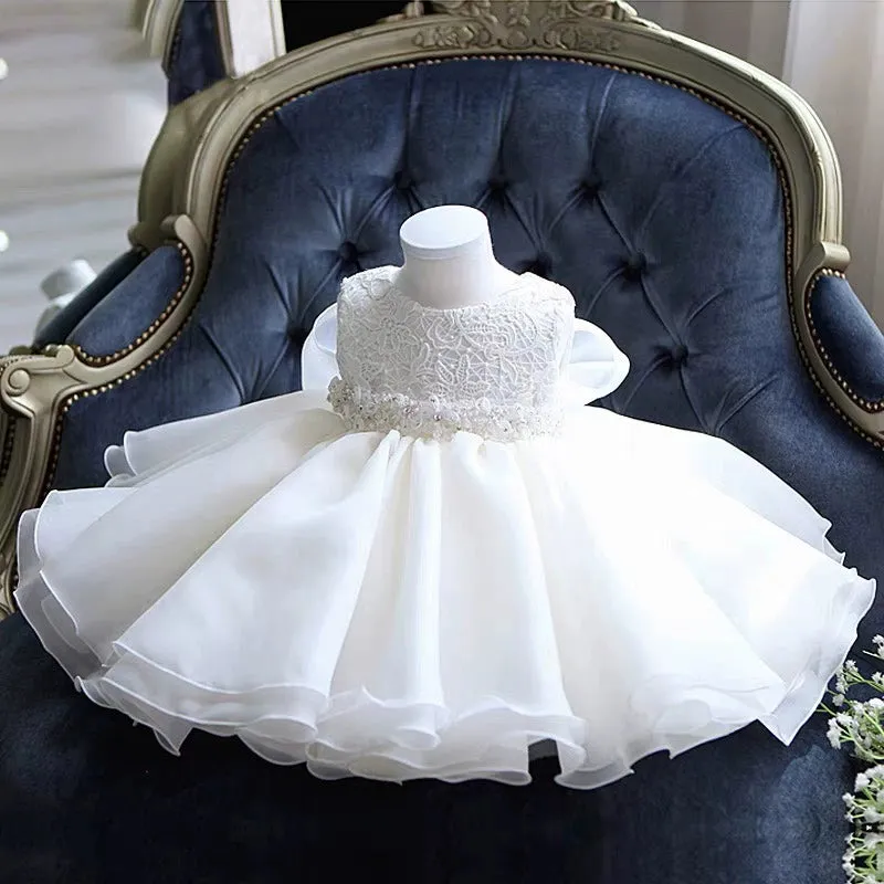 "Claire" Elegant White Special Occasion Dress - 2 Styles