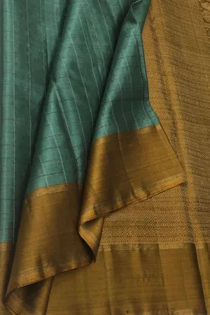 Royal Blue Kanjeevaram Pure Silk Saree - Handloom Pure Elegance