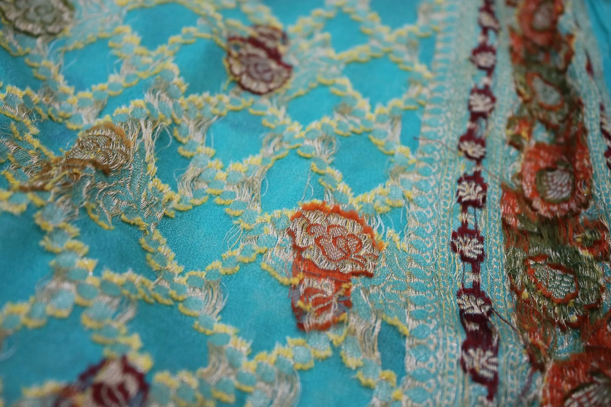 Serenity in Blue: Natural Blue Ghatchola Tilfi Pure Khaddi Georgette Banarasi Sari