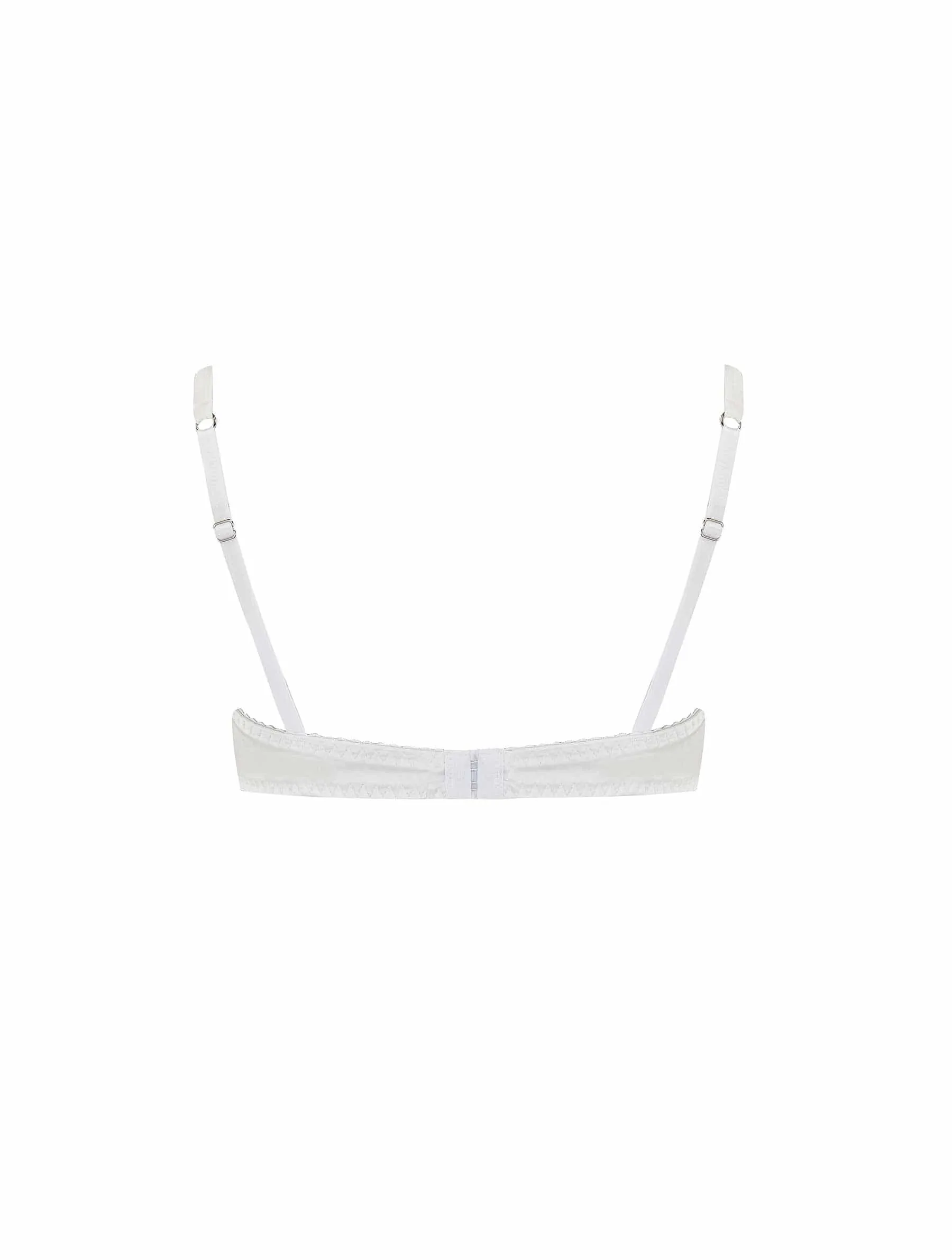 Signature Lace Balcony Bra-White