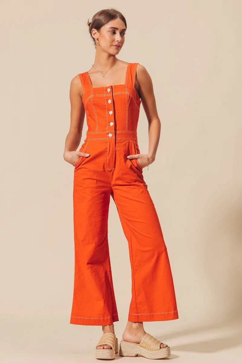 Social Styles Wide Leg Jumpsuit