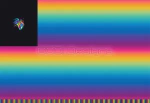 Spandex P100 Horse Ombre Black