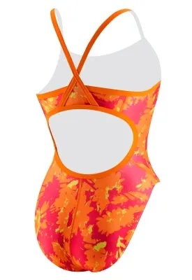 SPEEDO Graphic Daisy Flyback Poly Spandex