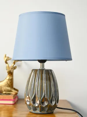 Stylish Light Blue Shade Table Lamp