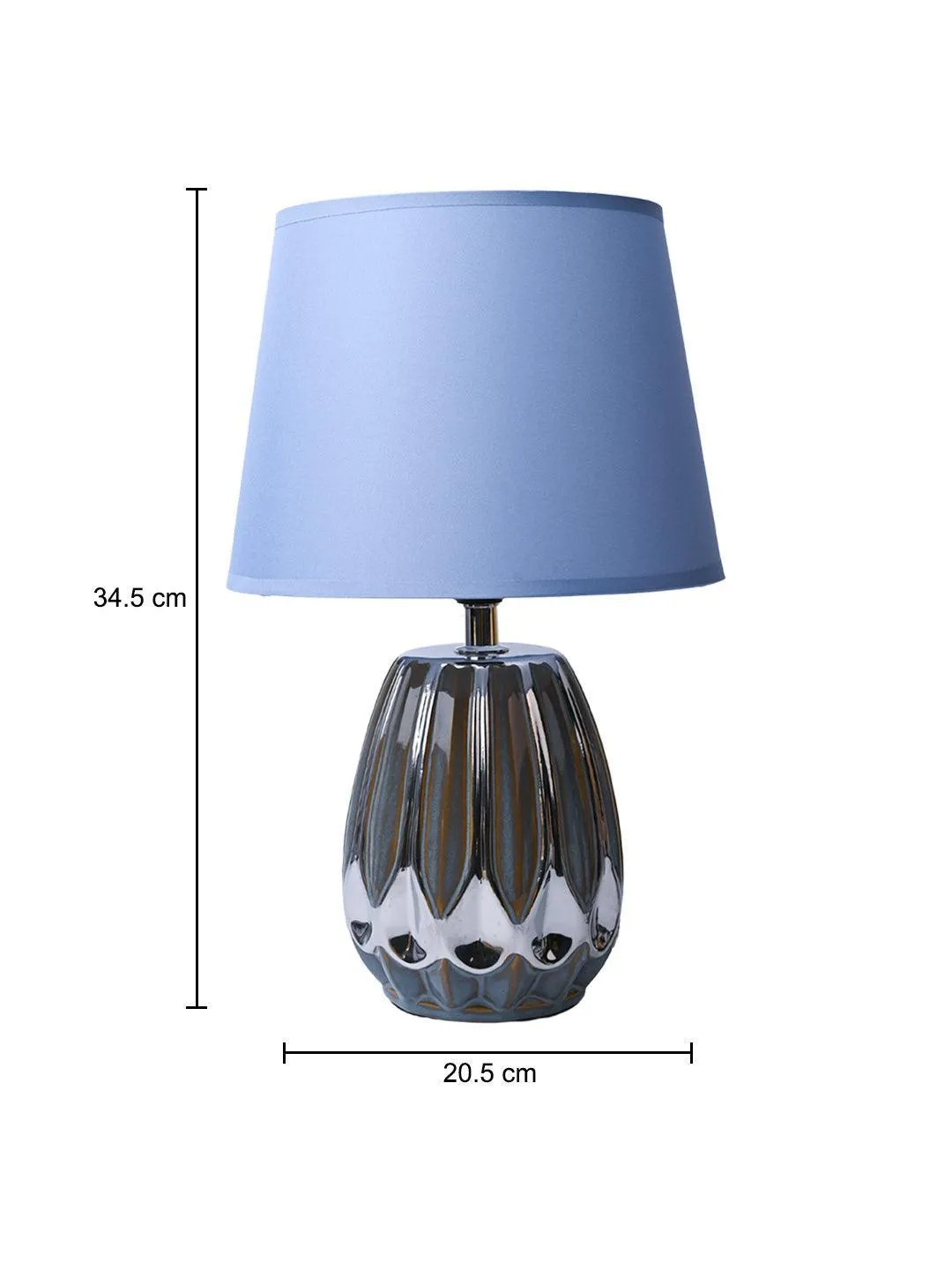 Stylish Light Blue Shade Table Lamp