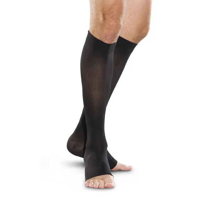 Therafirm Men's and Women's Open Toe Knee Highs 30-40 mmHg