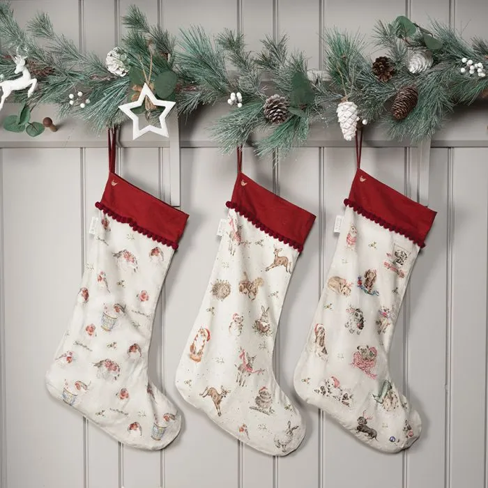 Winter Woodland Christmas Stocking