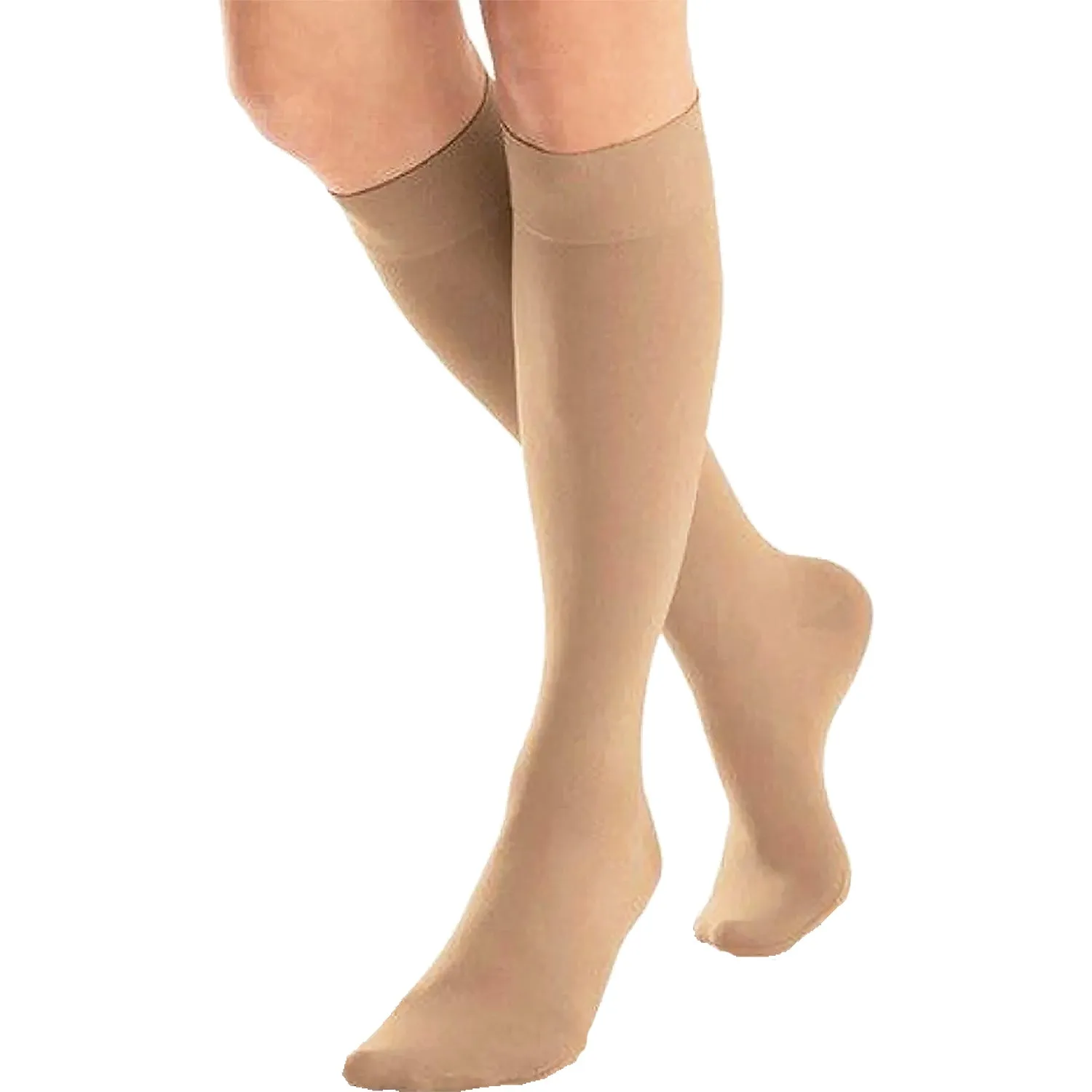 Women's Jobst Opaque Knee High Socks 20-30mmHg Natural Small