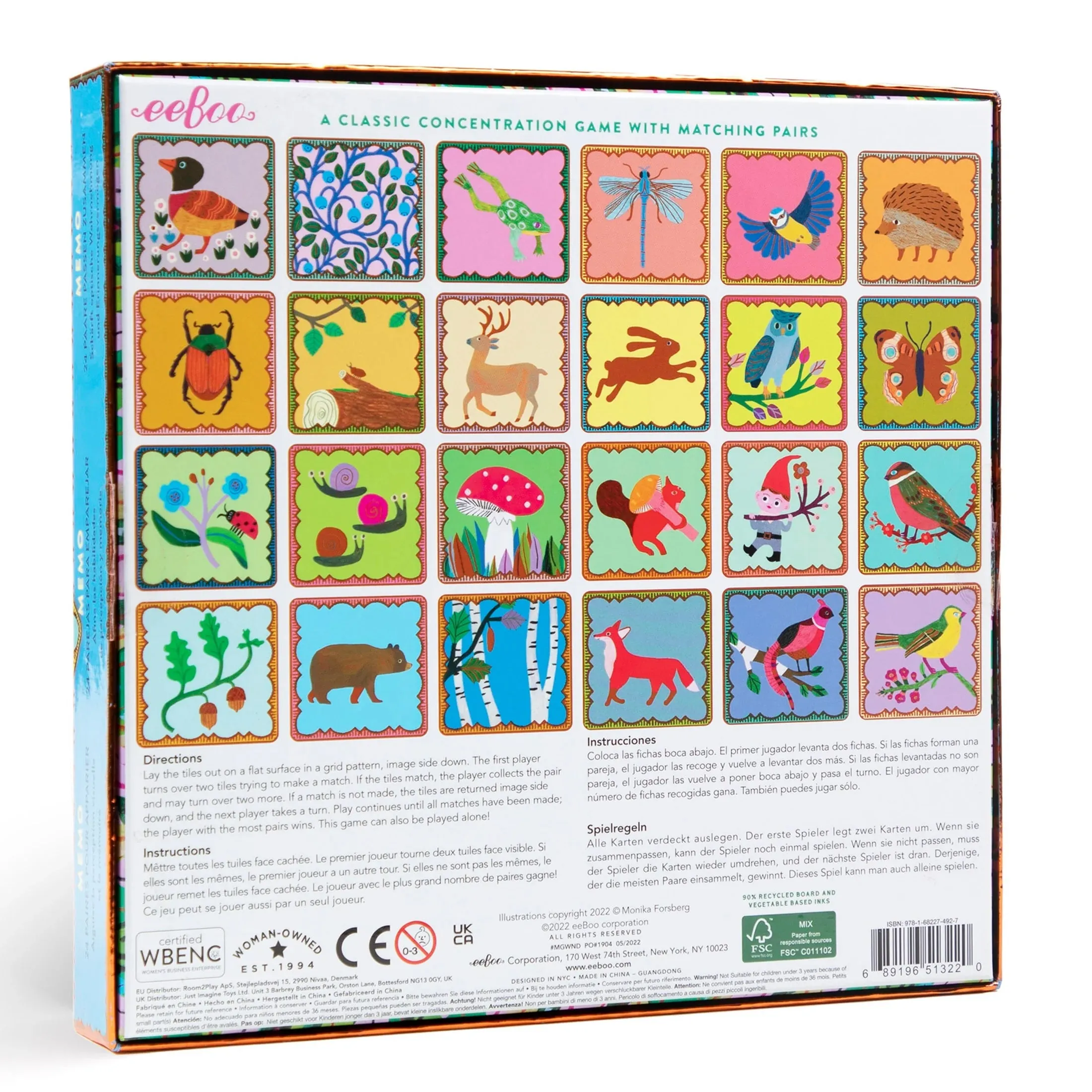 Woodland Memory & Matching Game